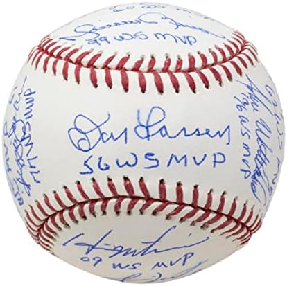 2000 Yankees World Series MVP potpisao bejzbol Jeter Rivera Steiner MLB Holo 818 - Autografirani bejzbol