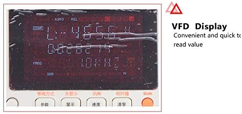 Tongbao Digitalni tester LCR metra AT810 100Hz 120Hz 1kHz 10kHz Digitalni tester LCR metra L, C, R, Z, D, Q, θ, θ 3-line VFD zaslon