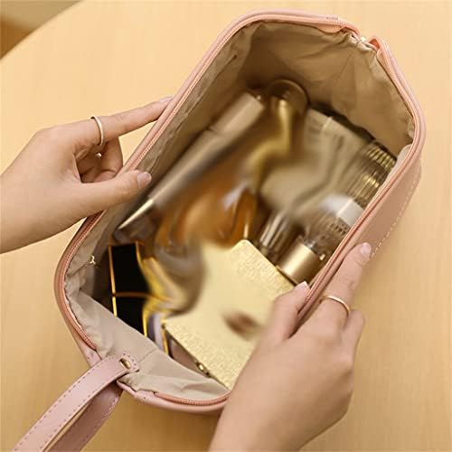 ZCMEB Veliki kapacitet dvoslojne prijenosne kozmetičke torbe prijenosna torba za skladištenje kozmetike