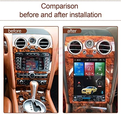 ASVEGEN 12,1-inčni zaslon osjetljiv na dodir Android 9.0 Auto stereo GPS navigacija za Bentley Continental GT, Flying Spur 2005-2012,