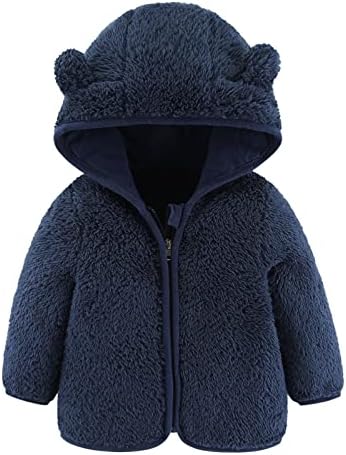 Novorođenčad za bebe djevojčice dječaci jakna medvjeda uši s kapuljačama vanjska odjeća Zipper topli mališani dječaci zimski kaputi