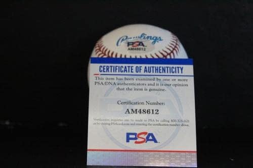 Hank Blalock potpisao autogram bejzbola Auto PSA/DNA AM48612 - Autografirani bejzbol