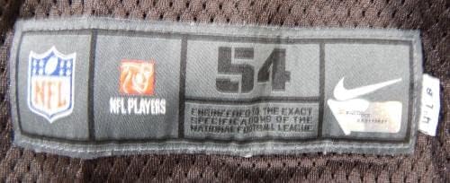 2017 Cleveland Browns Colby Gossett 72 Igra Korištena smeđa vježba Jersey 54 523 - Nepotpisana NFL igra korištena dresova