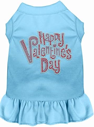 Proizvodi za kućne ljubimce 57-56 xxxlbbl plava sretna haljina za valentinovo rineston baby, 3x-velika