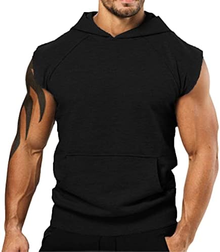 UBST muški sportski tenkovi vrhovi ljetne majice s kapuljačom bez kapuljača atletski trening fitnes mišićni tenk vrhovi