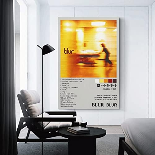 Blur plakat Blur Blur naslovnica albuma Ograničeni plakat za estetske plakate i otiske sobe na platnu zidne umjetničke plakate za spavaću