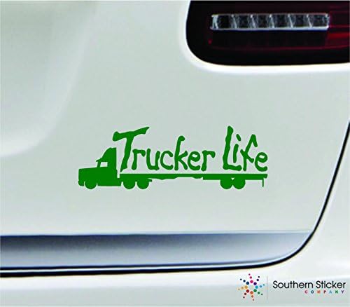 Život kamiondžija 18 Wheeler 7x2.4 Kamion za autoceste za autoceste Green Ceste Sjedinjene Države naljepnica u boji države Vinyl -