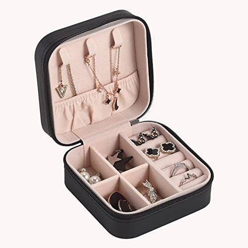 Kutija za nakit za žene, mini prijenosna kutija za skladištenje nakita za prstenove, naušnice, ogrlice