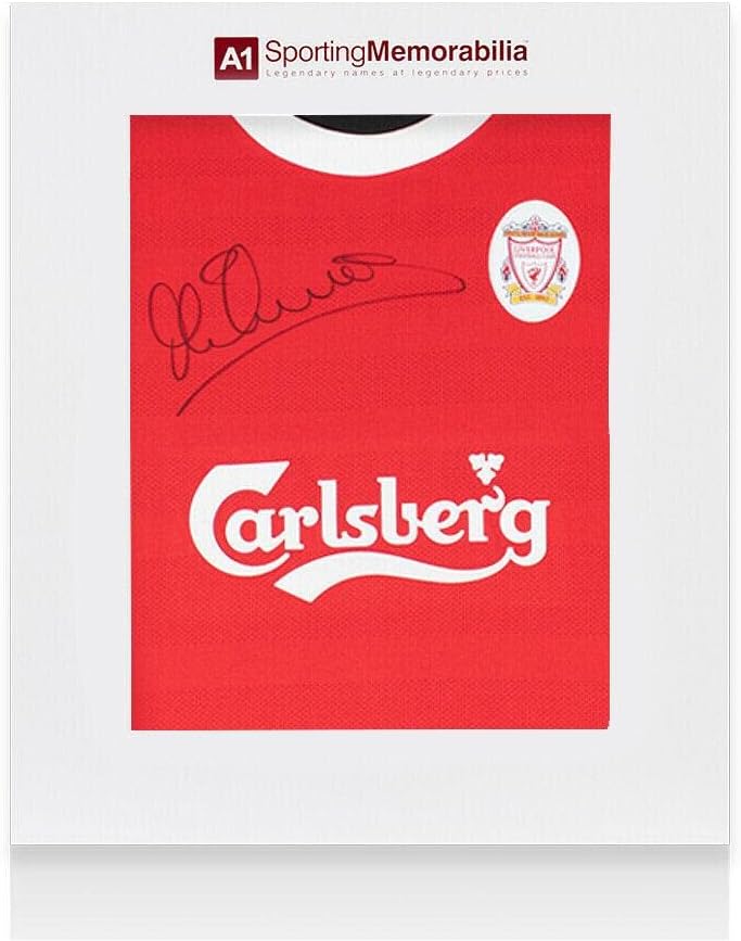 Michael Owen Potpisao je košulju Liverpoola - 1998. - Darovski okvir Autograph Jersey - Autografirani nogometni dresovi