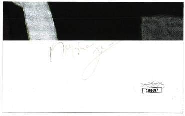 Keyshawn Johnson potpisao 3x5 litografski olovka izrezana potpis JSA provjera autentičnosti - Autografirani NFL Art