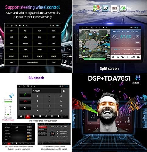 Uređaj Dvostruki Din Automobili sustavom za Renault Dacia Sandero 2012-2017 GPS navigacijski glavna jedinica 9-inčni digitalni multimedijski
