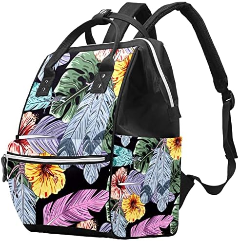 Guerotkr putovanja ruksak, vrećice pelena, vreća s ruksakom, uzorak biljke lišća cvijeća