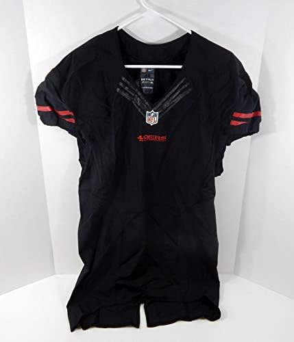 2015 San Francisco 49ers prazna igra izdana crni dres u boji 46 dp30136 - nepotpisana NFL igra korištena dresova