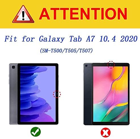 Za Samsung Galaxy Tab A7 A7 10.4 ”2020, s podmornicom podesivim postoljem automatske buke i spavanja pametni poklopac za Samsung tablet