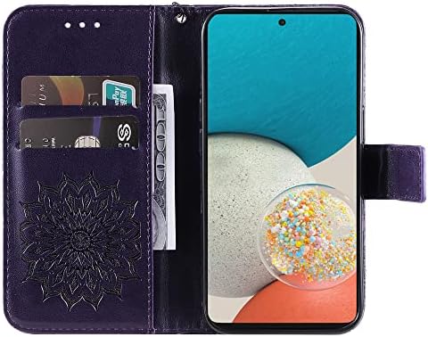 Torbica-novčanik MEMAXELUS za Samsung Galaxy a a53 5G, torbica za telefon Galaxy a a53 5G sa držačem za kartice Sunflower Flip Case