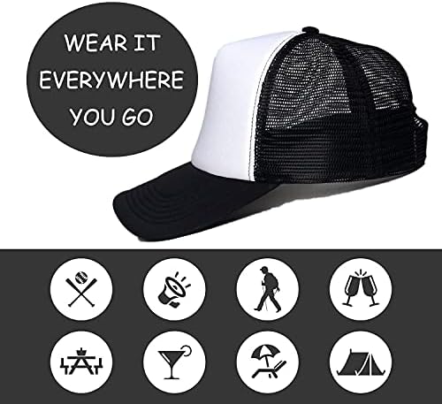 Zmvise Personalizirani tekst slike logotip Šareni unisex podesivi kamionski šešir Custom Mesh bejzbol kapa