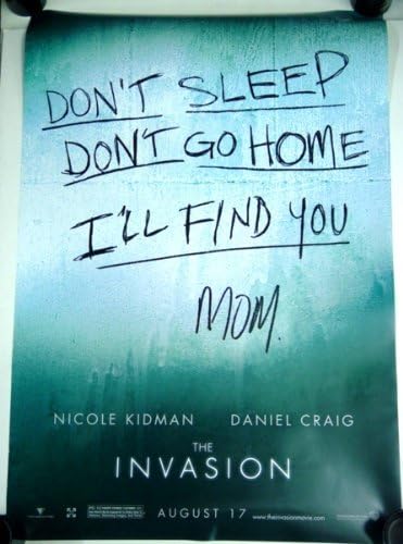 Invazijski plakat 27 x 40 inča dvostrana Nicole Kidman Daniel Craig