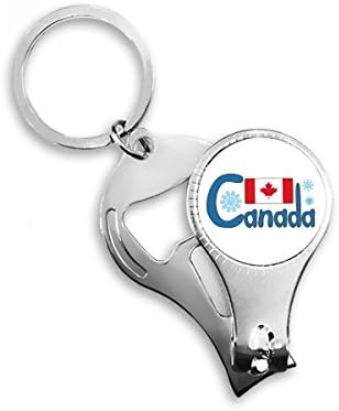 Kanada Nacionalna zastava plavi uzorak noktiju za nokat ring ključ za otvarač za bočicu za bočicu