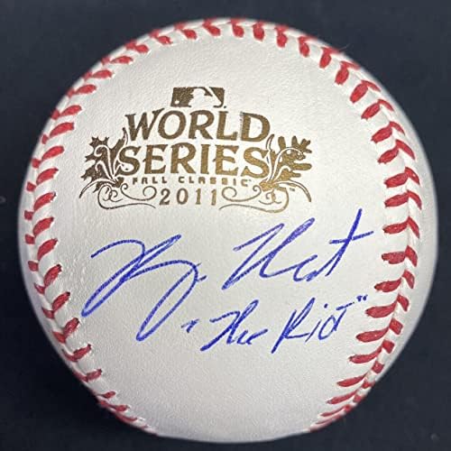 Ryan Theriot The Riot potpisao je 2011 Svjetska serija logotip bejzbol JSA - Autografirani bejzbols