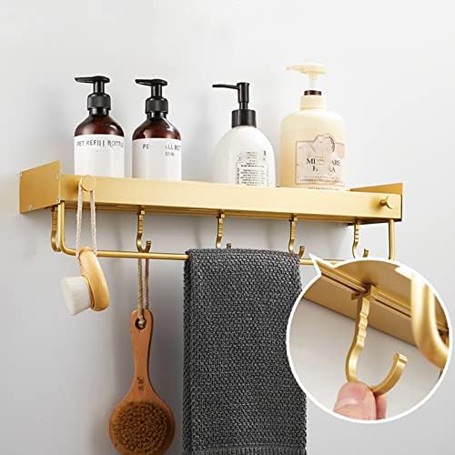 Tuš kadi bez držača šampona za bušenje za tuširanje zid montirani tuš kadi s kukom ljepilo s ručnikom prostorom za aluminij za kuhinju