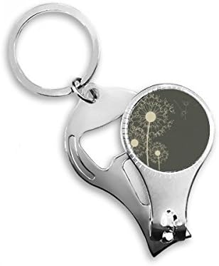 Maslačka cvijeće biljke ilustracija za nokat za nokat ring ključ za otvarač za bočicu za bočicu