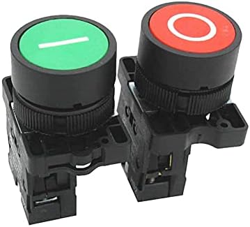 NYCR AC 660V 10A Momentalni I/O crveno zeleni znak bez stanice za prekidač gumba NC