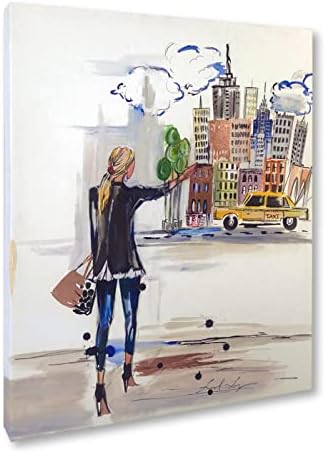 Colleen Karis Designs | Nađimo se u New Yorku | Zidna umjetnost akvarela, 24x20