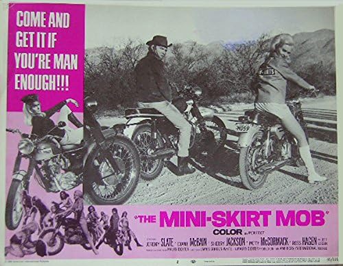 Mini suknja mob 1968 Autentična, originalna biciklista 11x14 Lobby Card 2 filmski plakat
