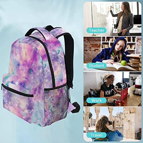 Qugrl Starry Galaxy School Rockpack za djevojčice Boys Unicorn Veliki prijenosni torba s knjigom Računalna torba casual planinarenje