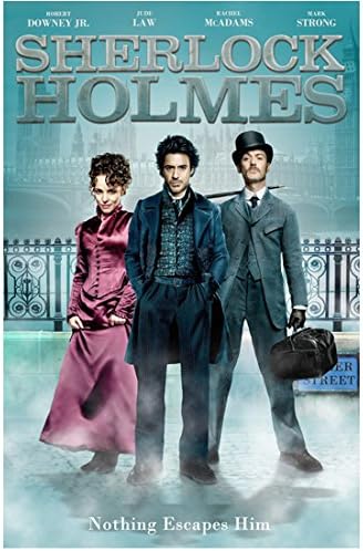 Robert Downey Jr. kao Sherlock Holmes s Jude Law i Rachel McAdams filmski plakat 8 x 10 fotografija