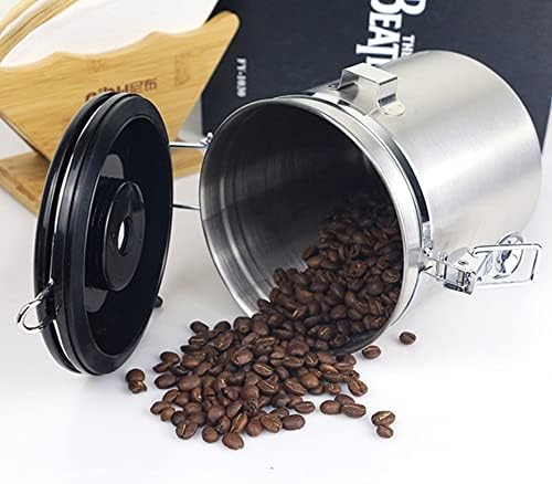 ; Zatvoreni spremnik od nehrđajućeg čelika za čuvanje zrna kave čaj zrna kave limenka mlijeka u prahu čajnik kuhinjska kutija za grah