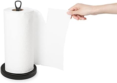 Umbra vrpci papirnati držač ručnika za kuhinjsku ploču, jedinstveni raspršivač, standard, crno/crno