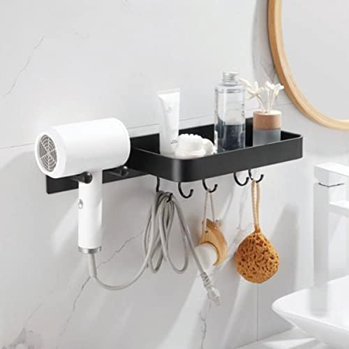 Kabilock za sušilo za sušenje za kosu stalak za kosu kupaonice plutajuće police kuhinjska spužvasta držač za viseće sušilo za kosu.