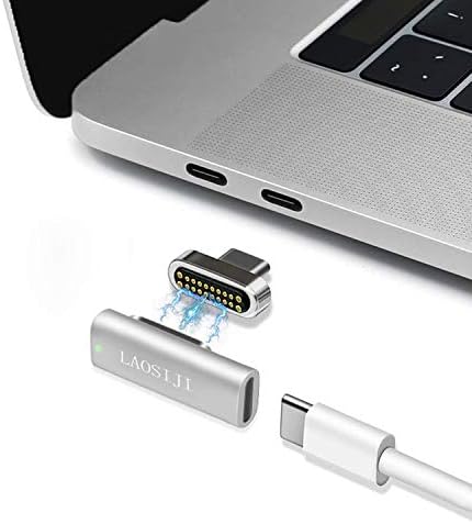 Magnetski USB C muški do ženskog adaptera - laosiji tipa C mag -safe Converter za MacBook Pro/Air Dell XPS Pixelbook MateBook HP Spectre,