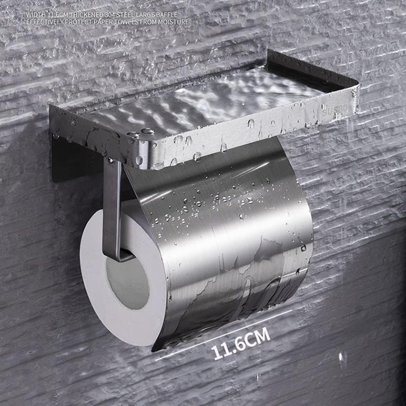 Zyjbm zid samo -ljepljivog držača toaletnog papira od nehrđajućeg čelika za kupaonicu i kuhinju