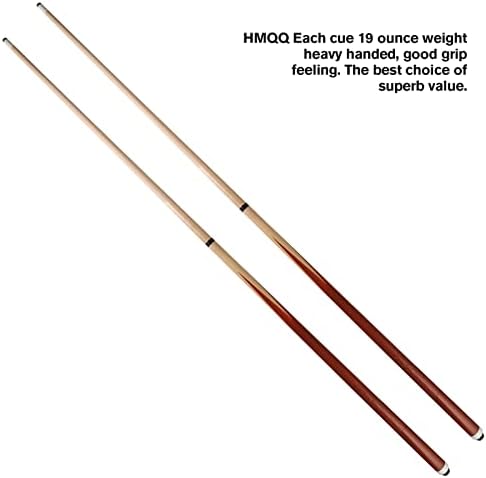 HMQQ 58 dvodijelni štapić za bazen/biljar Stick s 13 mm vlaknastim kožnim vrhom, težina 20oz, set od 2 ili set od 4