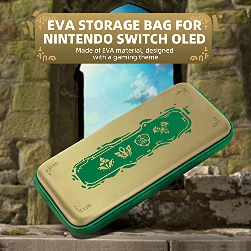 IINE nošenje kućišta kompatibilno s Nintendo Switch/OLED, prijenosnim torbicama s tvrdom školjkom za nošenje torba za putničke igre