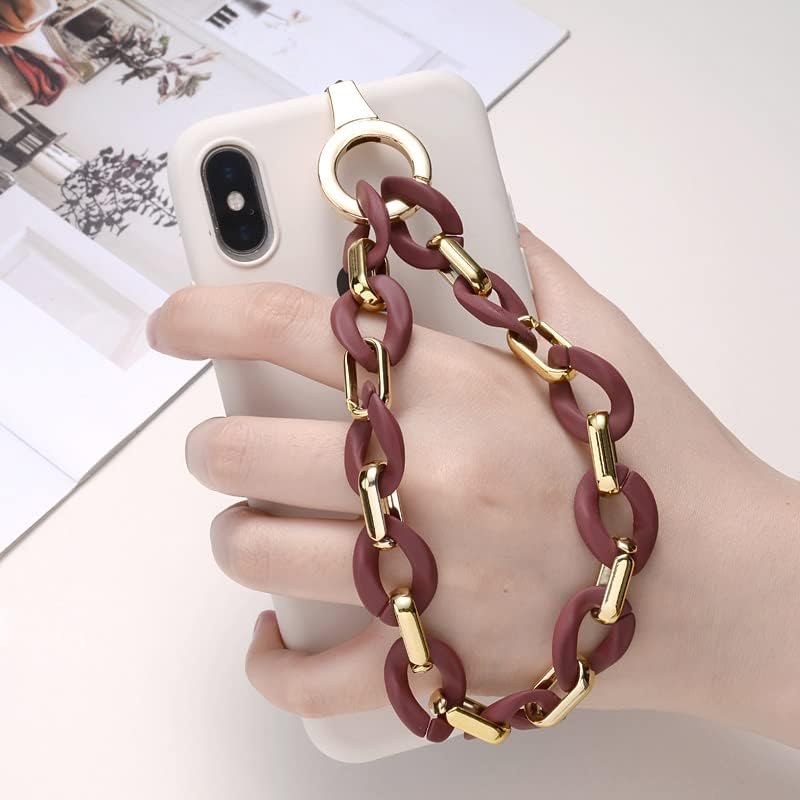 ; Šareni akrilni lanac za mobitel ženski metalni privjesak za ključeve od perli poklon pribor